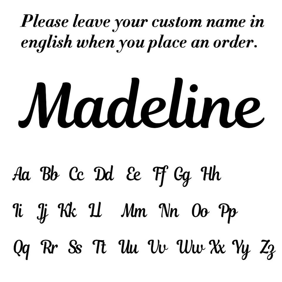 Cooltime Custom Necklace Woman Stainless Steel Personalized Gold Color Chain Letter Necklace Jewelry Birthday's Day Gift