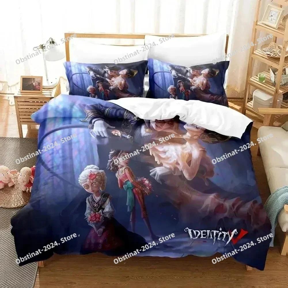 3d Anime Game Identity V Bedding Set Printed With Pillowcase Bed Duvet Cover Soft Single Double Queen Super King Size Boys Adult