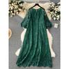 Dress Retro Exquisite Hollow-out Crochet Loose Lace