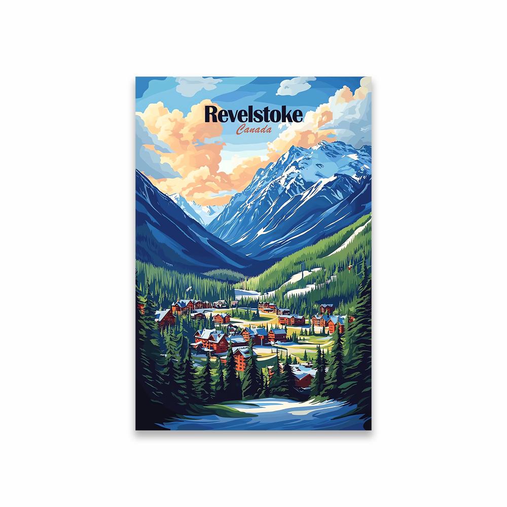 Ontario Canada Wall Art Travel Landscape Poster Alberta Canada Alberta Travel Prints Banff National Park Canvas Painting Decor 21X30CMNo Framed