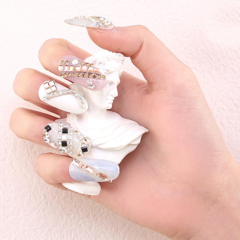 [Clearance, No Return Or Exchange] Nail Art Chain Drill Three-Dimensional Nail Decoration Can Be Cut Arbitrarily