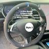 DIY Hand Sewing Car Steering Wheel Cover Suede Leather For Tesla Model S Model X