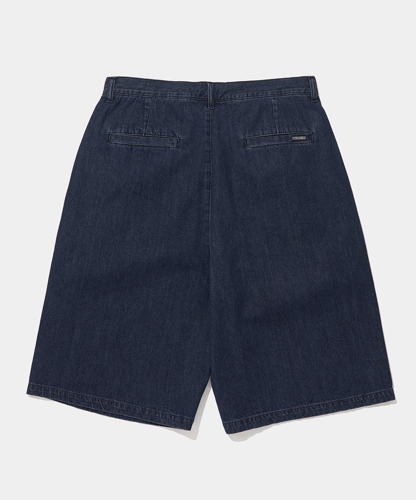 COLUMBIA UNIVERSITY Twotuck Denim Bermuda Shorts Pants_Light Jean