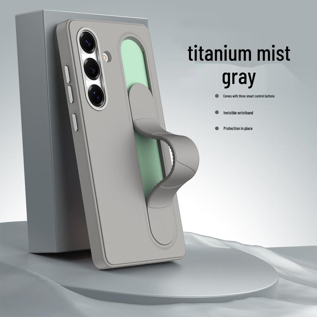 Samsung S25 Ultra Leather Case: Premium Stand & Full-Coverage Wristband for S23U, S24