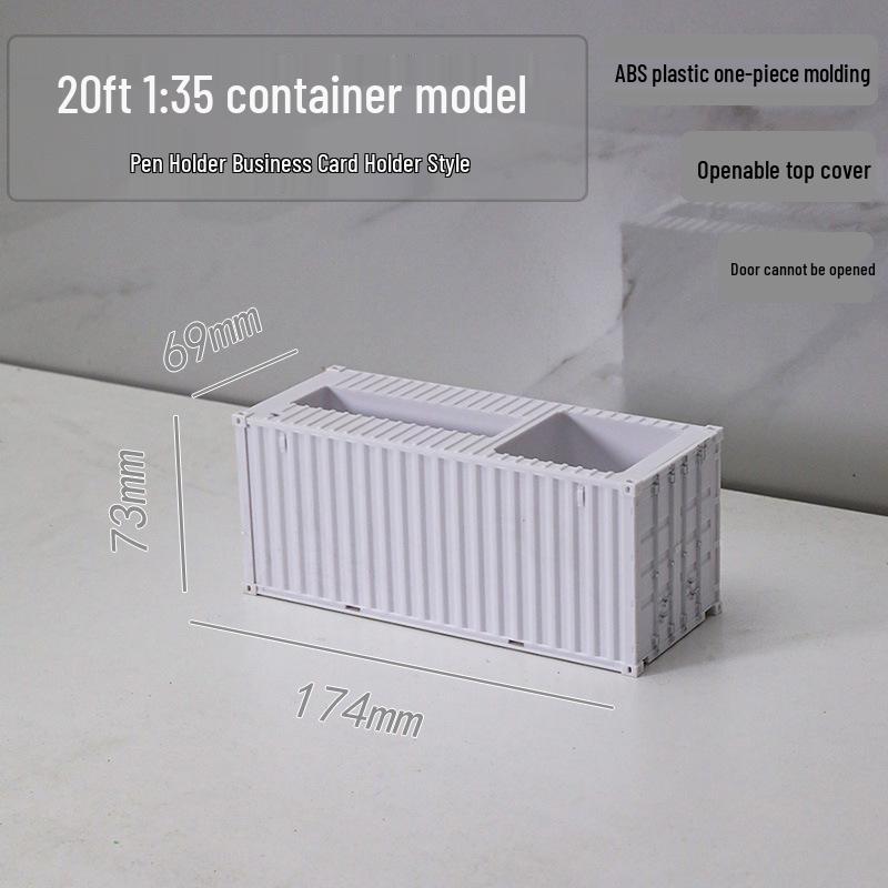 20ft 1:35 Container Model Ornament & Pen Holder Business Gift – Customizable with Graphics & Text