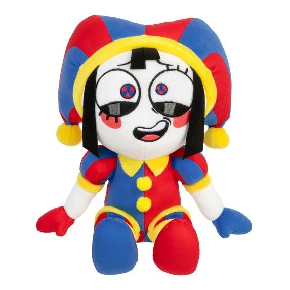 New 30cm Pomni Sitting Posture Cute Doll The Amazing Digital Circus Anime Surrounding Plush Toy Best Festival Gift for Childrens