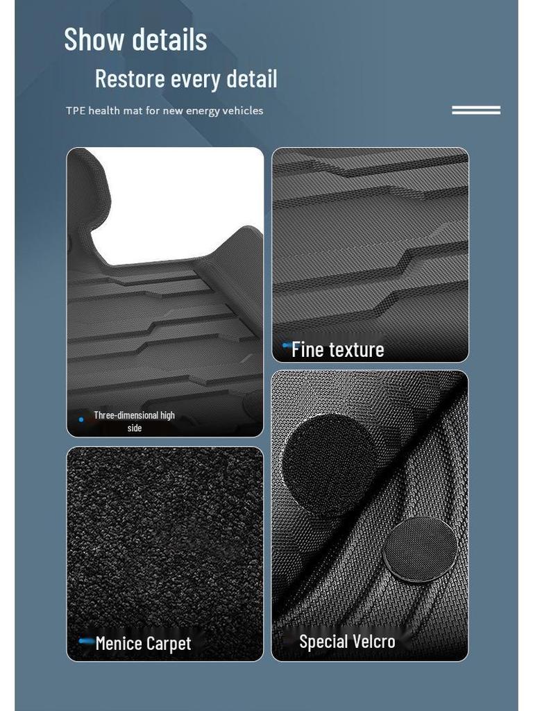 HiPhi Y Eco-Friendly TPE Floor and Trunk Mats for 23 Models by Hozon Auto
