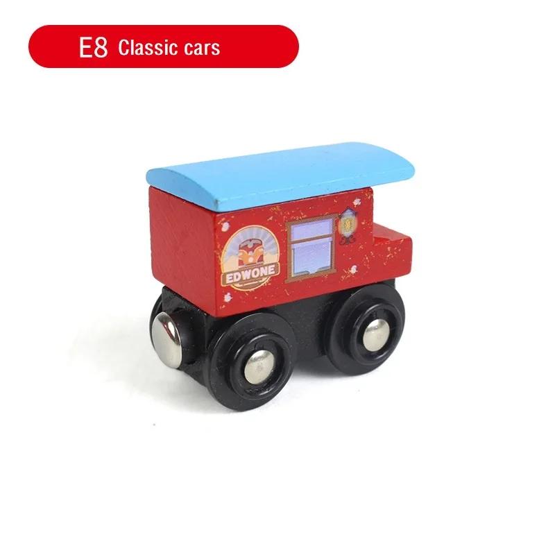 Wooden Magnetic Train Kids Train Toy Wooden Track Train Railway Vehicles Children Birthday Gifts James Anime Locomotive Car Toys