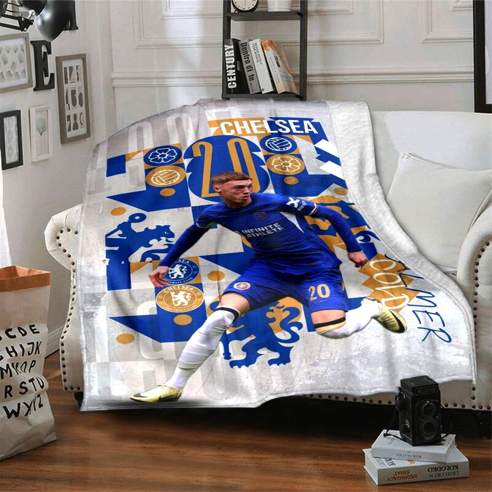 Chelsea Fc Football Player Blanket Comfortable Suitable for Seaside Bedding Chair All-Season Use Modern Style Gift for Travel Home Birthdays