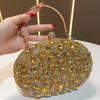 Pochette da sera con strass: Portafoglio Formale Retro Europeo Americano per Donna, da portare a spalla singola e a tracolla.