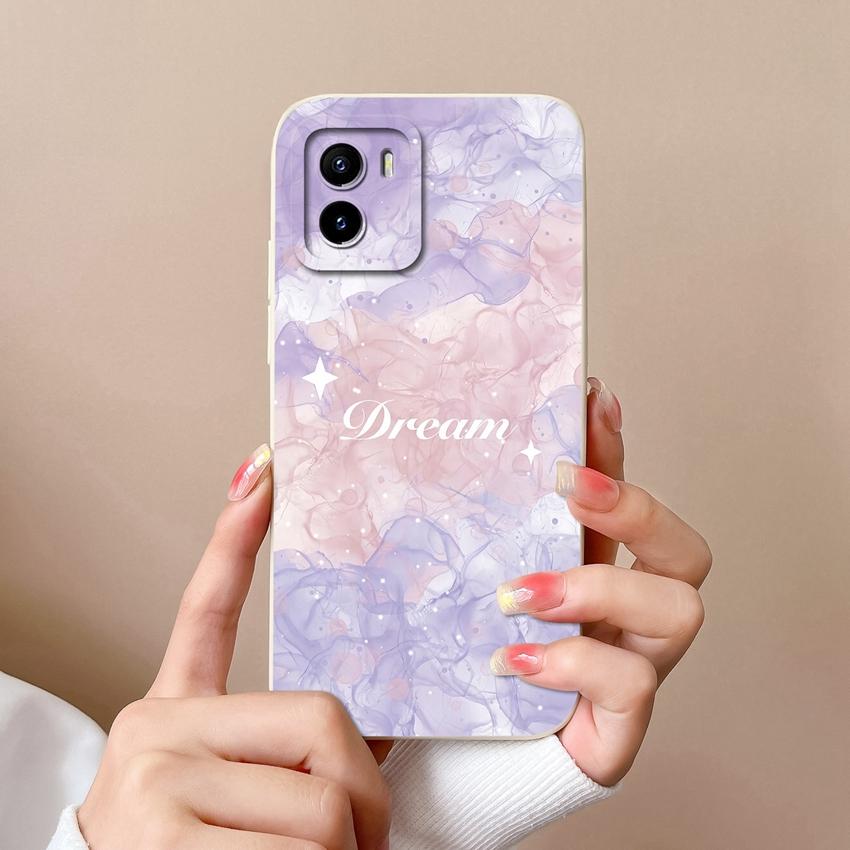 Pro Vivo Y01 Y02 Y02t Y03t Y16 Y17 Y18 Pouzdro na telefon Krásný Malý Květinový Vzor Silikonový Měkký Kryt Ochranná Fólie na Displej Kryt proti Pádu Pro Kryty Vivo