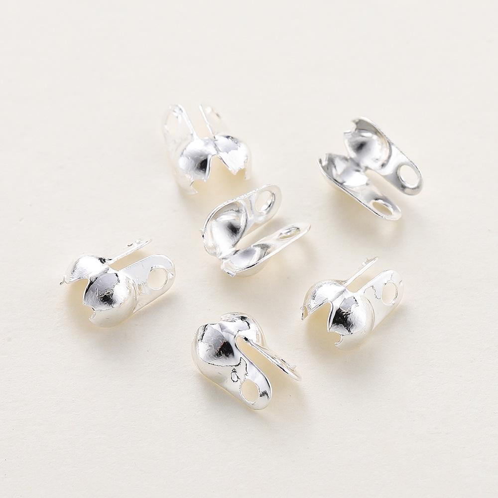 

Боковая пряжка с шариковой цепочкой: Позолоченная медь 14K/18K Ювелирный аксессуар Концевик в форме боба 50 pieces (1.5*2.5*4mm / Hole: 0.7mm)