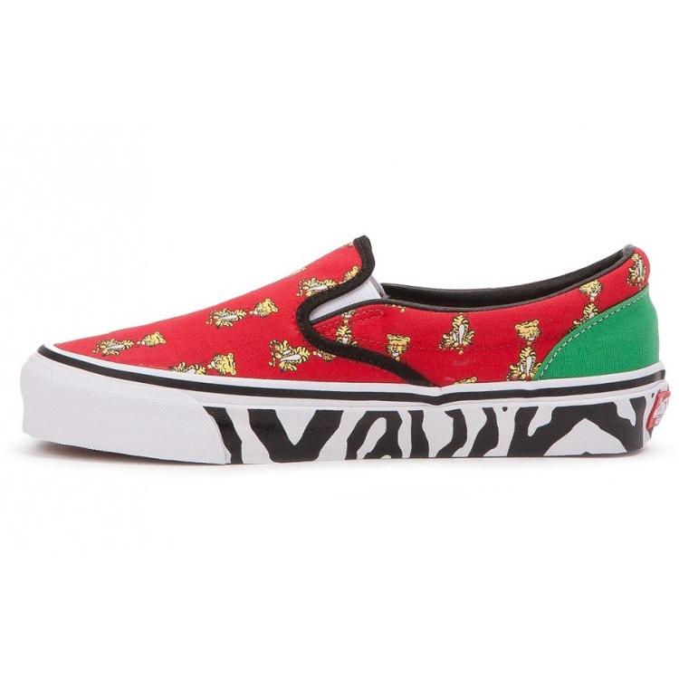 Vans X ARIES OG CLASSIC SLIPON  Red White  Men s VN0A32QNPV5 EU 37