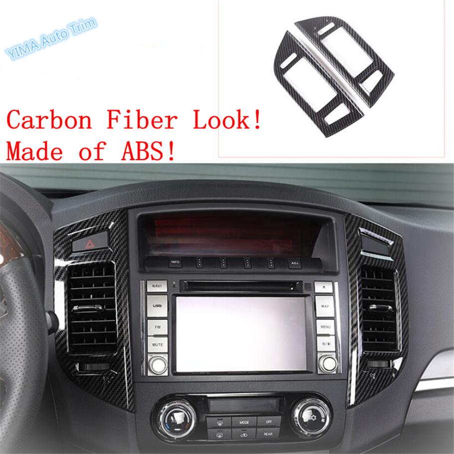 ABS Roof Middle Central Air AC Outlet Vent Cover Trim Accessories For Mitsubishi Pajero V97 V93 V80 Montero Limited 2009 -