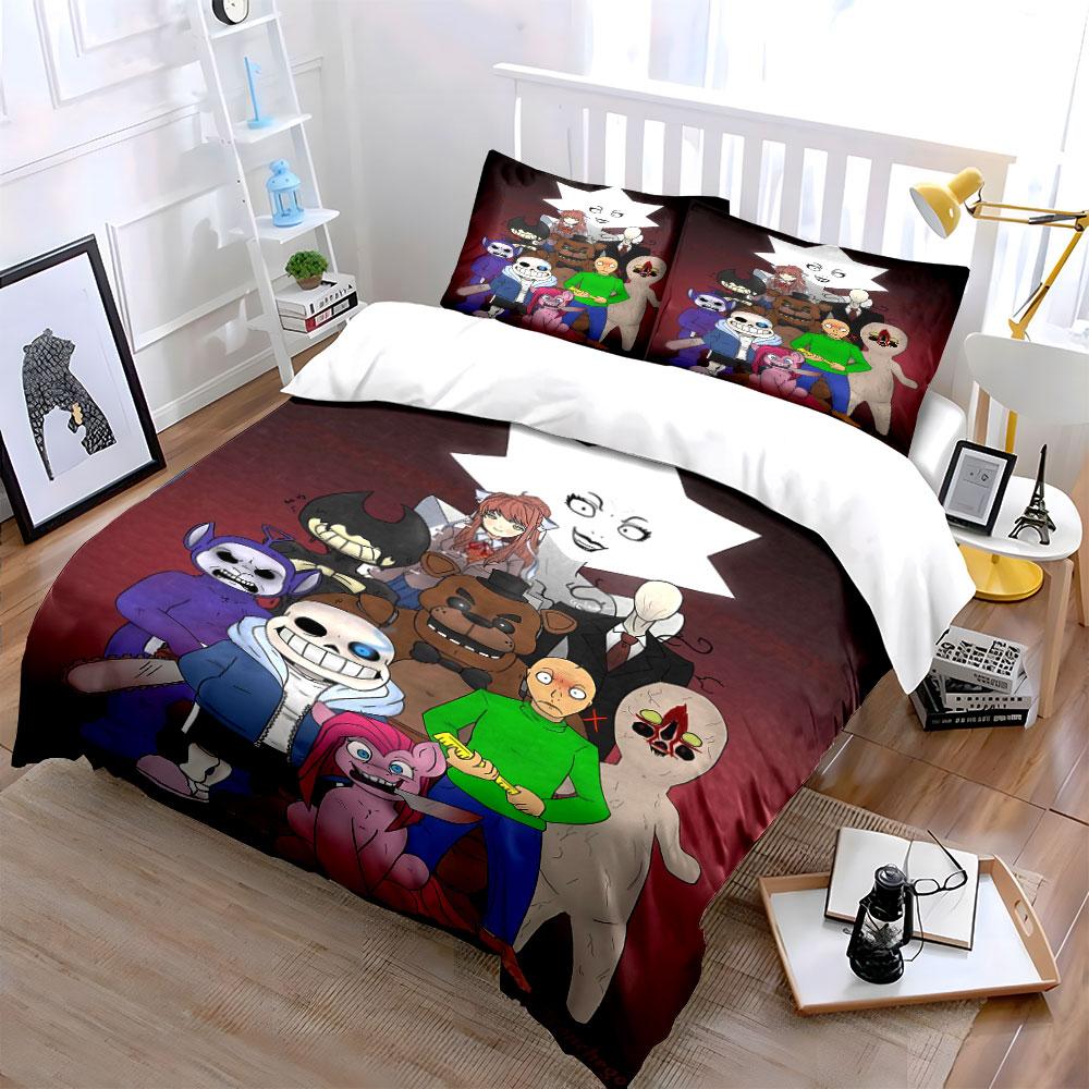 Characters from horror games. Bedding sets Duvet cover sets Duvet covers Pillowcases(1* Duvet Cover 2* Pillowcases without duvet insert)