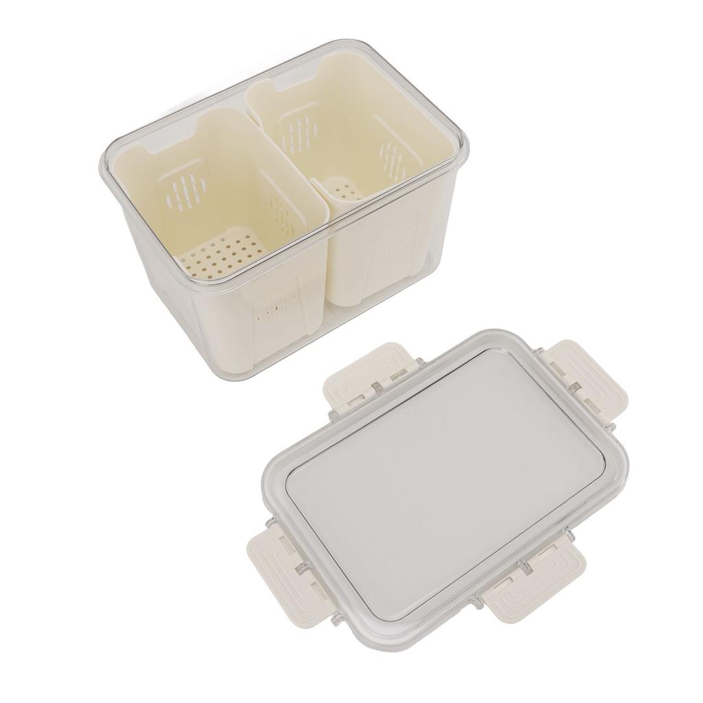 Fridge Food Storage Container PET Easy To Clean Sealed Food Preservation Box for Kitchen