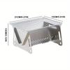 Durable Stainless Steel Charcoal Stove – Portable Folding BBQ Grill, Perfect for Camping & Outdoor Picnics