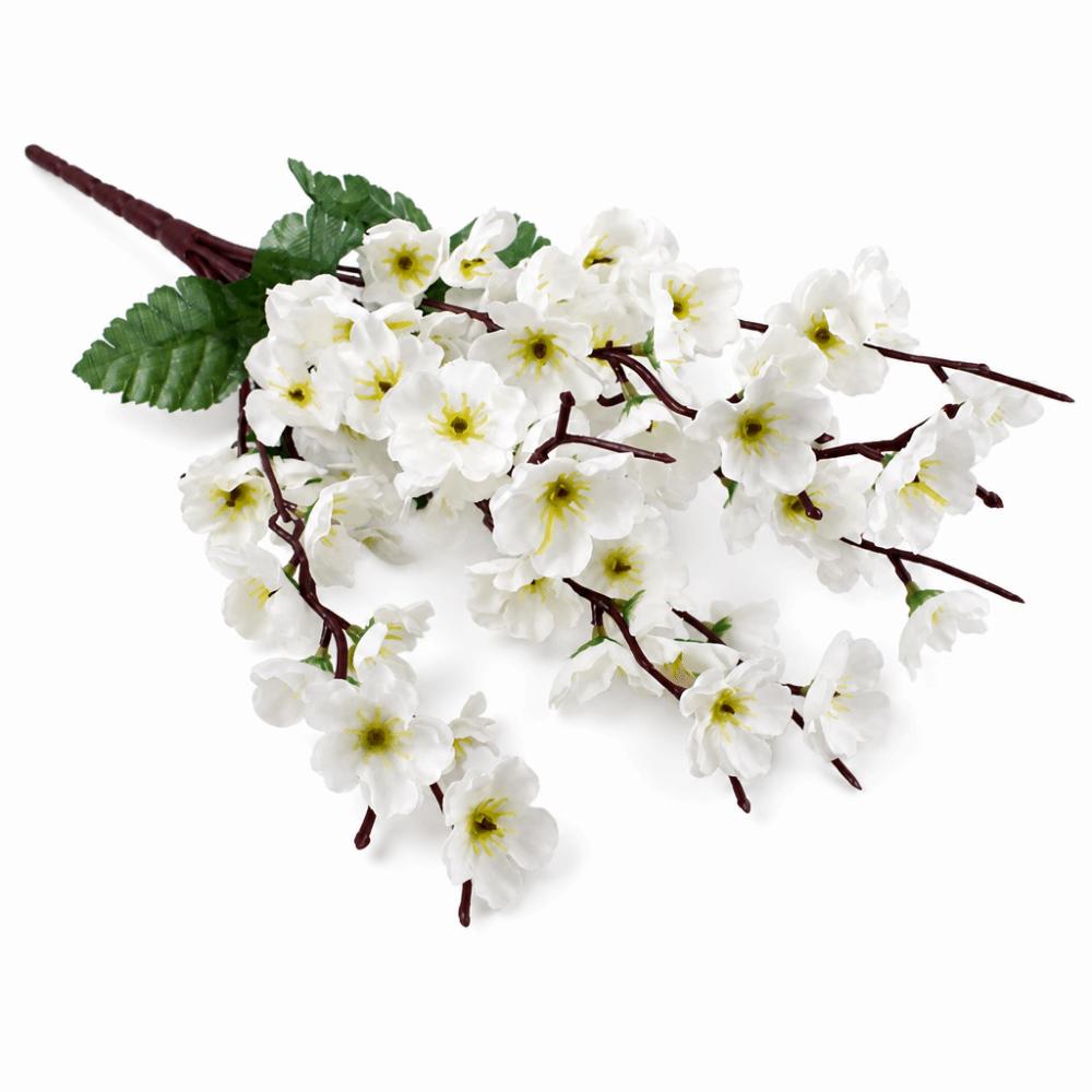 Folhas Verdes Flores Artificiais Galhos Flor Colorida Decorativa Flor Falsa Decoração de Casa