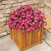Artificial Flower Door Basket Wreath Cascading Green Leaves Branches Realistic Look UV Resistant Faux Flower Home Decor