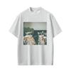 Cotton Cool Cat Drinking Beer Funny Meme Printed T-shirt Men Casual Vintage T Shirt Fashion Crewneck T-shirts