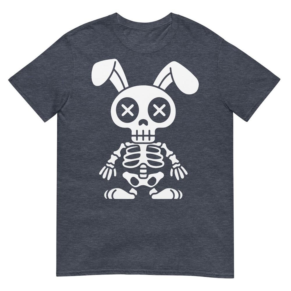 Funny Dead Bunny Skeleton Dark Easter Humor Teens Adults Tshirt