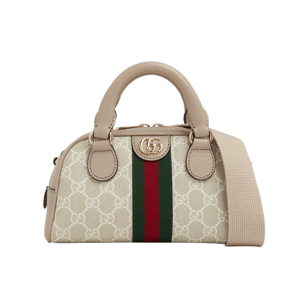 Gucci Ophidia GG Monogram Abnehmbarer Lederriemen Reißverschluss Leinwand und Leder Mini Schultertasche Crossbody Tasche Damen Handtaschen 724606-FABEX-9642