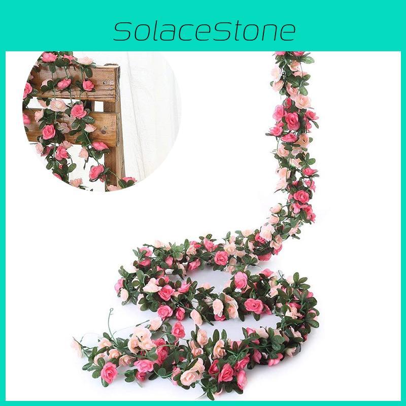 Beautiful Artificial Flower Garland With Fake Silk Rose For Elegant Wedding Decor