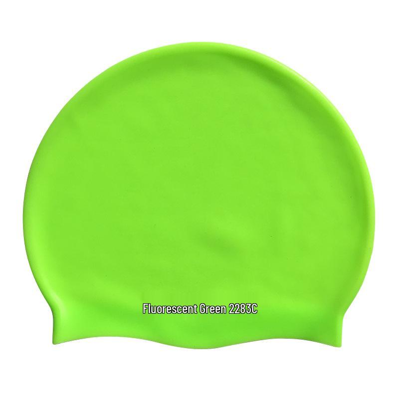 60g Unisex Silicone Swim Cap: Adult Fashion, Waterproof, Ear Protection, Pure Color