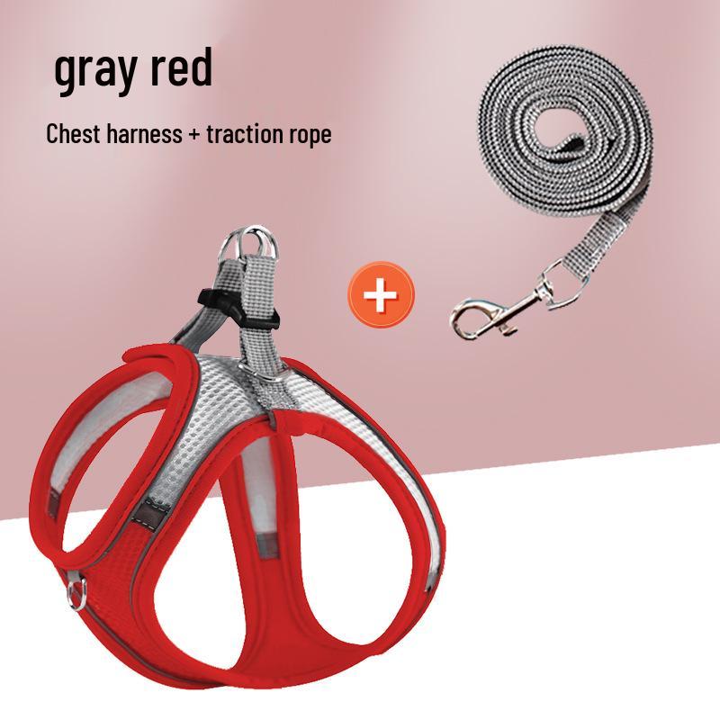 Outdoor Anti-Escape Vest-Style Harness for Cats and Dogs