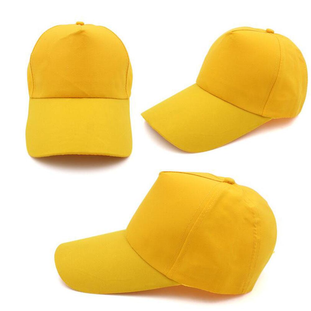 Men Women Winter Solid Color Baseball Cap Adjustable Sun Cap for Outdoor Use