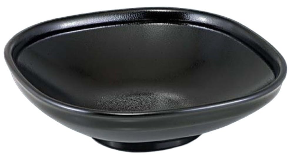Fukui Craft 265 Square Furusato Black Yuzu Tataki 45500820 TA) (Large) Bowl,