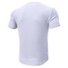 Summer Men T-shirt Short Sleeves Buttoned V Neck Solid Color Thread Knitted Stretchy Slim Fit American Style Muscle Guy Fitness Workout Top