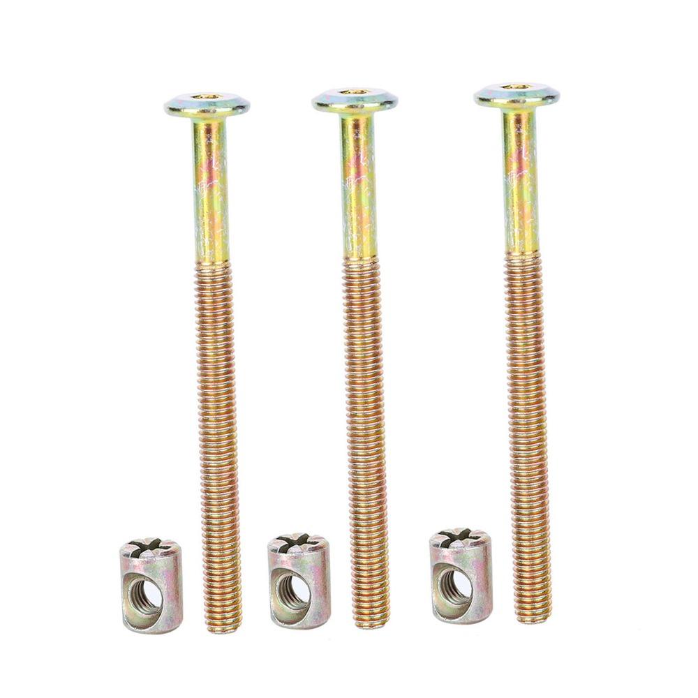 10pcs Zinc Plated Hex Socket Head Cap Screws Furniture Connector Parts Beds Headboards Cots