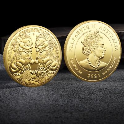 Queen of Austria Commemorative Coin 2021 Metal Gold-plated Three-dimensional Relief Medal Commemorative Silver Coin Gold Coin Production