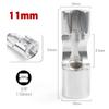 Diesel Injector Fuel Line Socket Wrench 10Mm-19Mm Open Oil Pipe Removal Sleeve Union Nut Socket Adapter Hand Tool