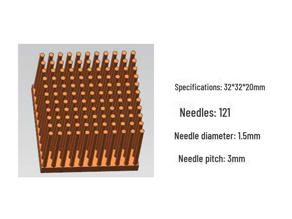 Purple Mini IC Chip Overclocking Heatsink for Motherboards