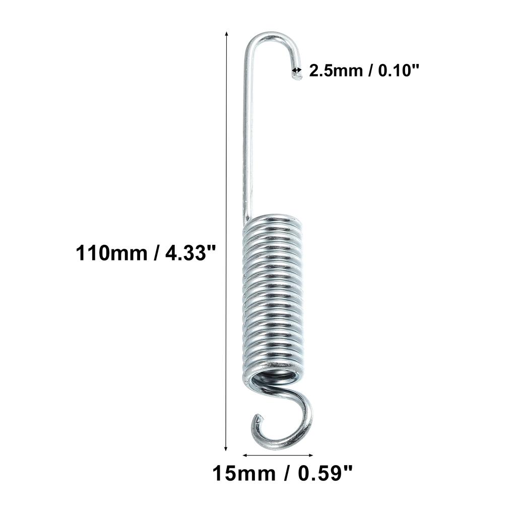 Motoforti 2 Pcs 80mm 90mm 100mm 110mm Length Motorcycle Brake Pedal Return Spring Motorcycle Side Kickstand Spring