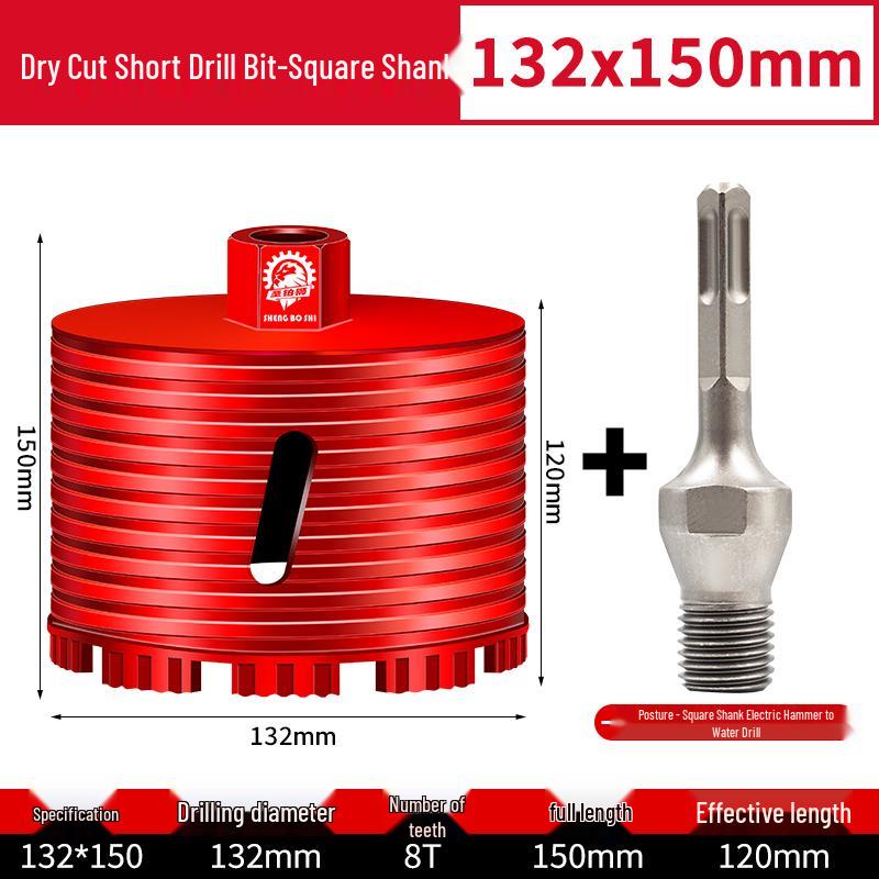 Compact Electric Hammer Water Drill Bit Set for Sharp Hole Opening in Range Hood, Wire Box, and Wall.