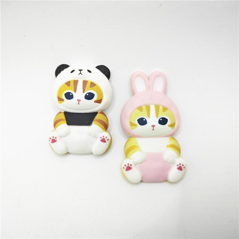 Süßes PVC-Tier-Themen-Kühlschrankmagnet-Set mit Hasen-, Bienen-, Schaf- und Panda-Designs