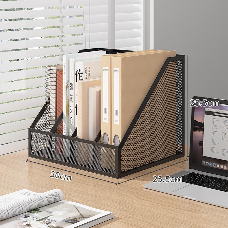 Metal Office Desk File and Bookshelf Organizer