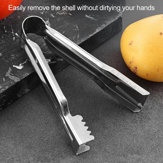 Crawfish Peeler Tool Stainless Steel Serrated Crawfish Shell Opener Easy Shelling Crawfish Shrimp Crab Lobster Ergonomic Seafood Shell Remover
