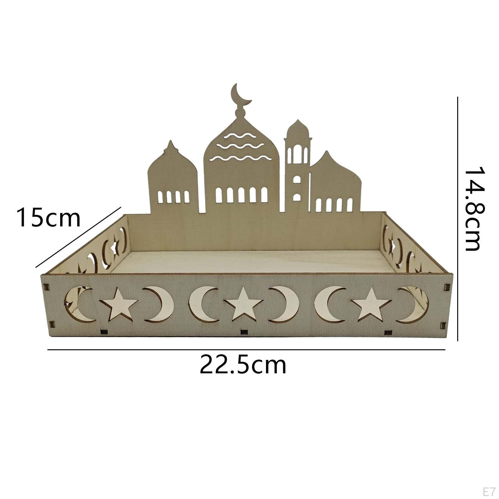 Ид украшения исламский поднос Рамадан DIY сервировка десертная тарелка праздничные — фото 5