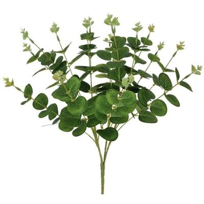 2 Bundles Artificial Eucalyptus Leaves Stems Fake Eucalyptus Plant Branches 46cm Tall with 64 Leaves for Farmhouse Vase Wedding Home Decor