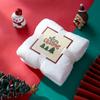 3 Piezas Toalla de Navidad Toalla Facial Souvenir Regalo de Navidad Toalla Regalo Creativo Material de Algodón Puro Suave y Altamente Absorbente Muy Adecuado para
