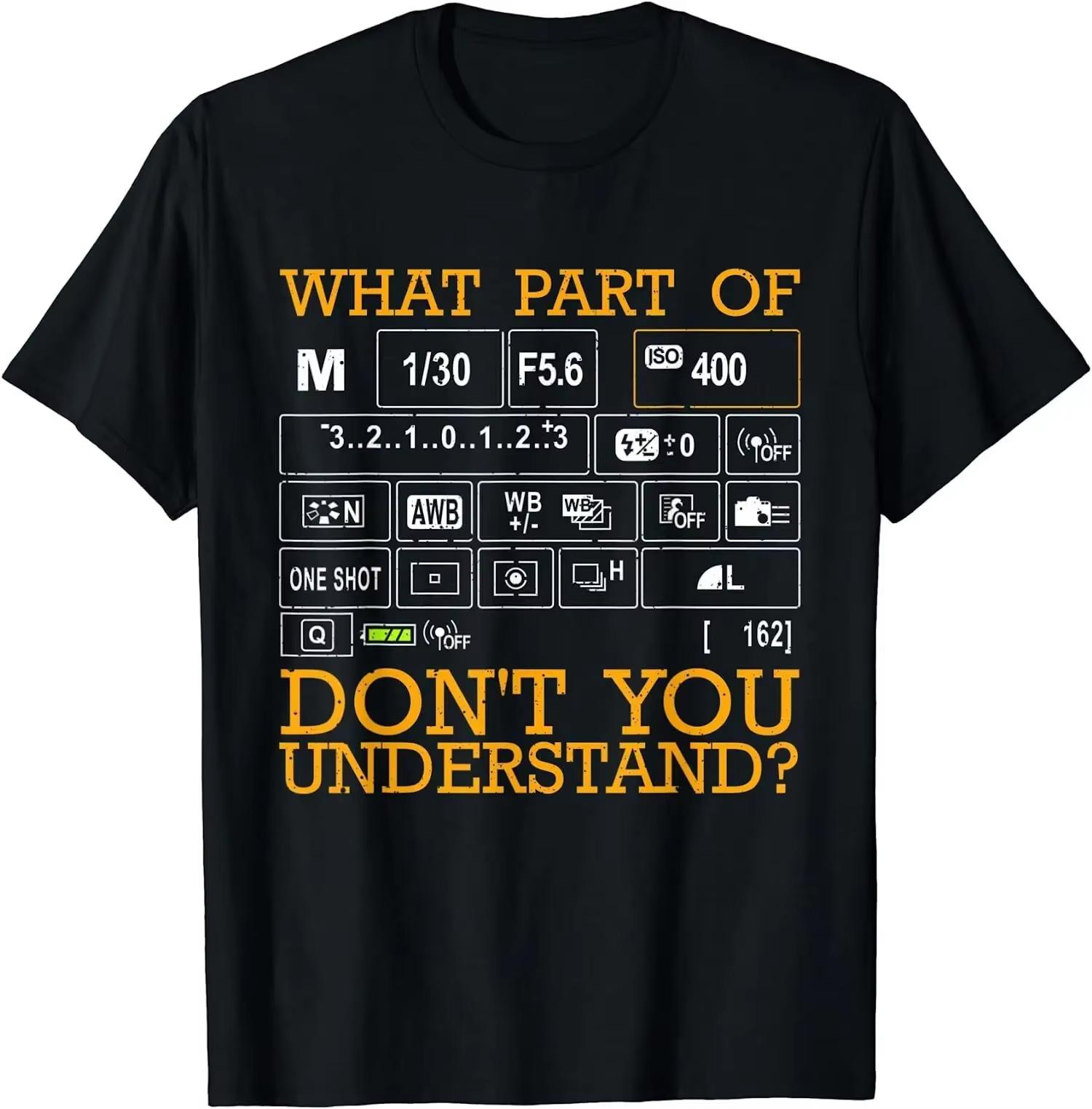 2026 New Cotton Summer Relaxing for Unisexs Tshirt Funny Photography Design Photographer Instructors TShirt S