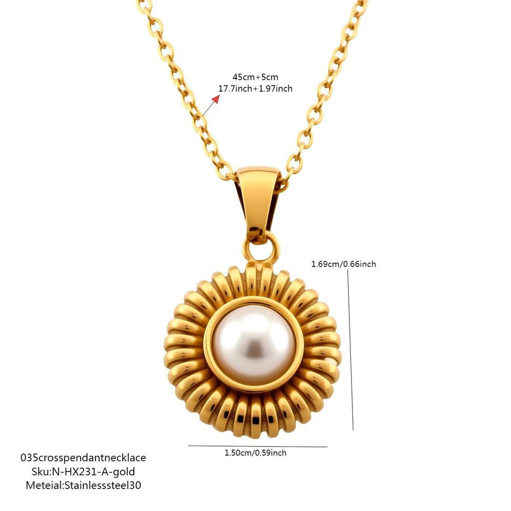 2026 Pearl Sun Zircon Clavicle Chain: Irresistibly Charming and Versatile Niche Design