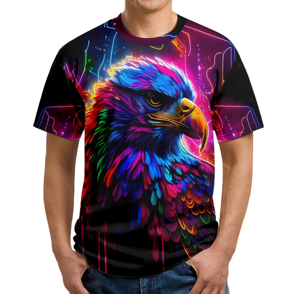 Eagle 3D Printed Shirts Summer Adult Kids Apparel