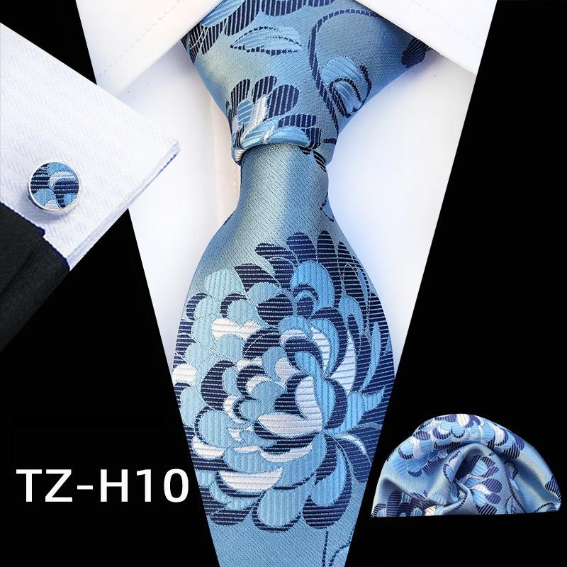 Paisley Fashion Men'S Tie Pocket Towel Cuff Three-Piece Set