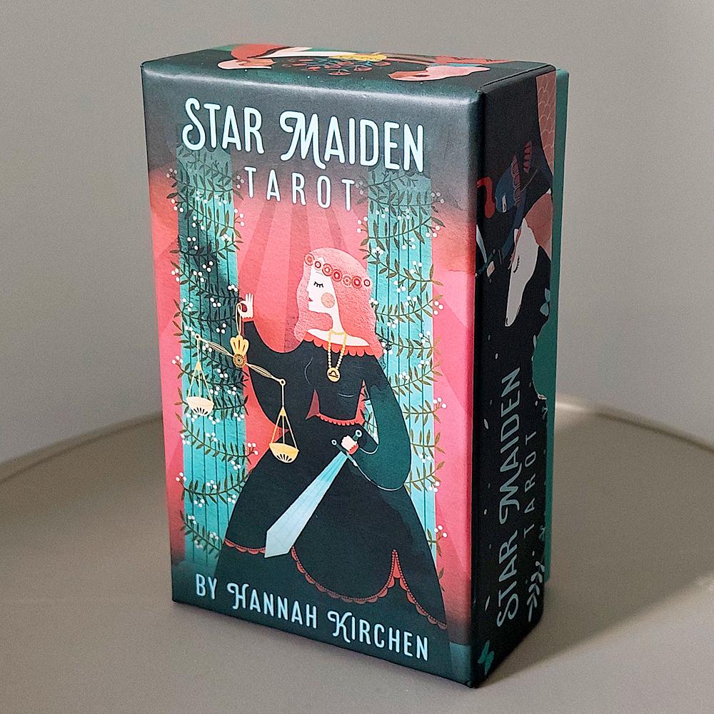 Baraja de Tarot Star Maiden Baraja de 78 Cartas Estética Celestial Divina Cartas de Tarot