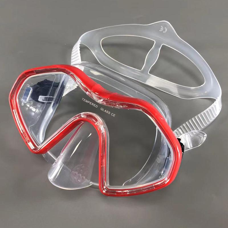 Schnorcheln Tauchmaske kostenlose Taucherbrille Silikonrock Panorama-Tauchmaske für Erwachsene Schwimmen Schnorcheln
